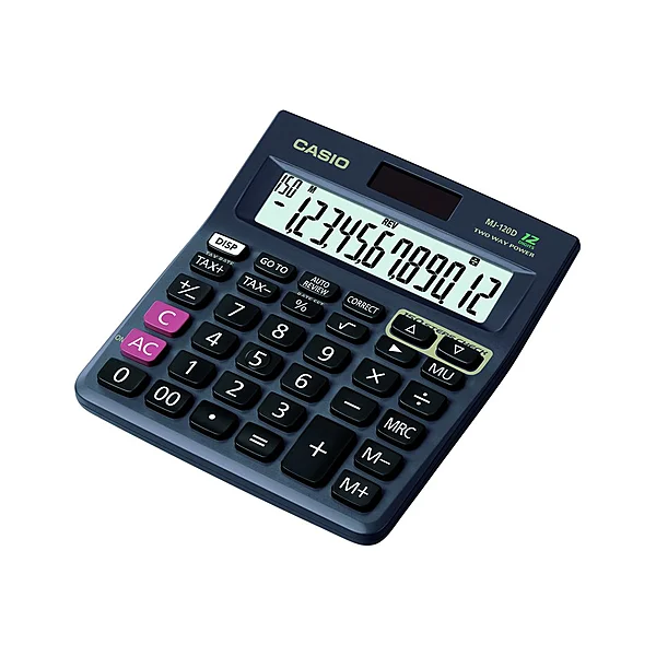 CASIO MJ-120D CHECK AND CORRECT CALCULATOR